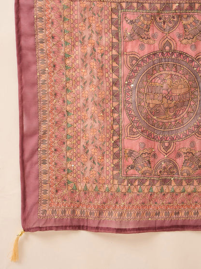 Indyancart IE Women Embroidered Kurta with Trousers & Dupatta