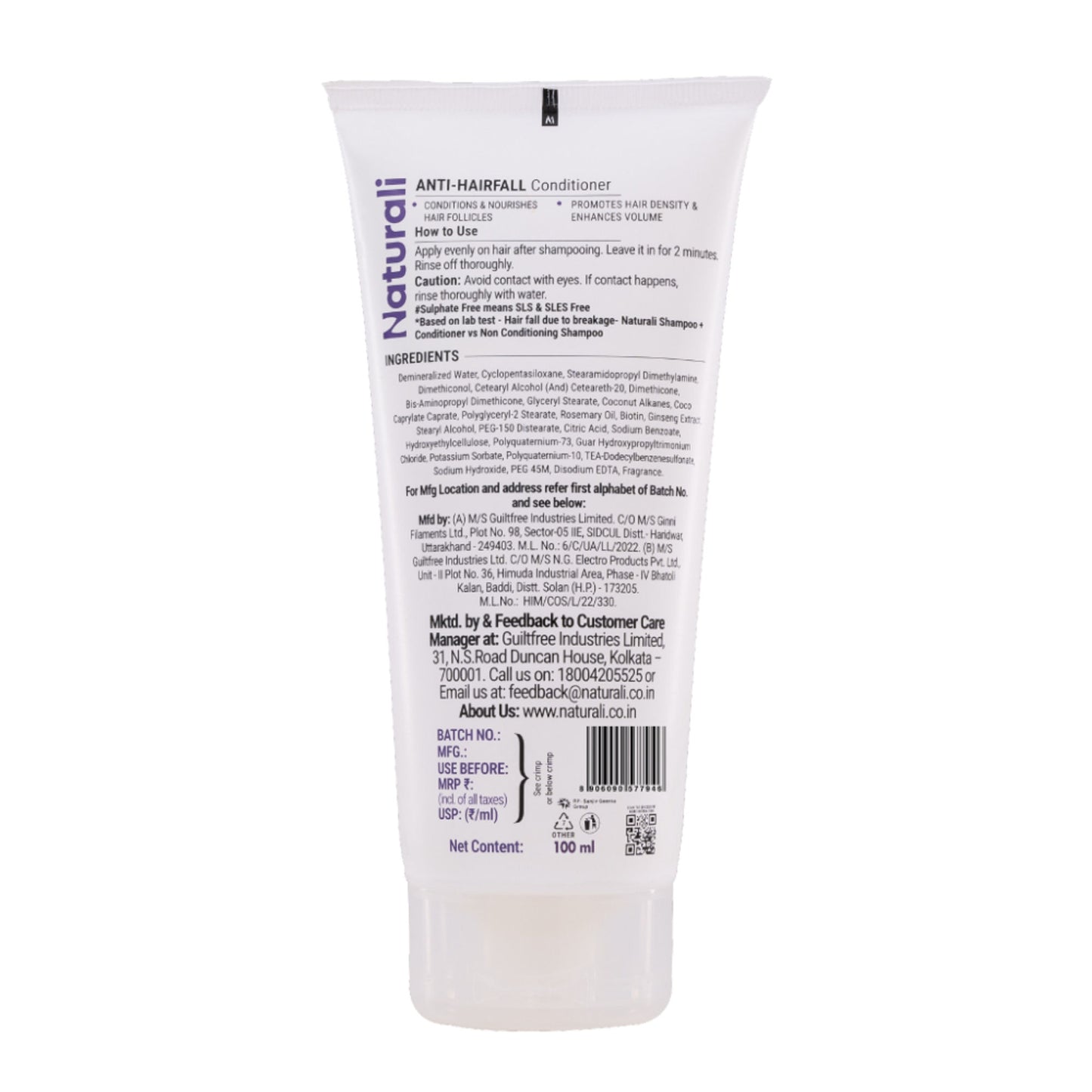 Naturali Anti-Hairfall Conditioner