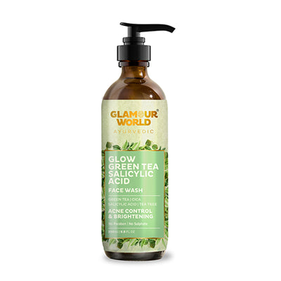 GLAMOUR WORLD AYURVEDIC Glow Green Tea Salicylic Acid Face Wash