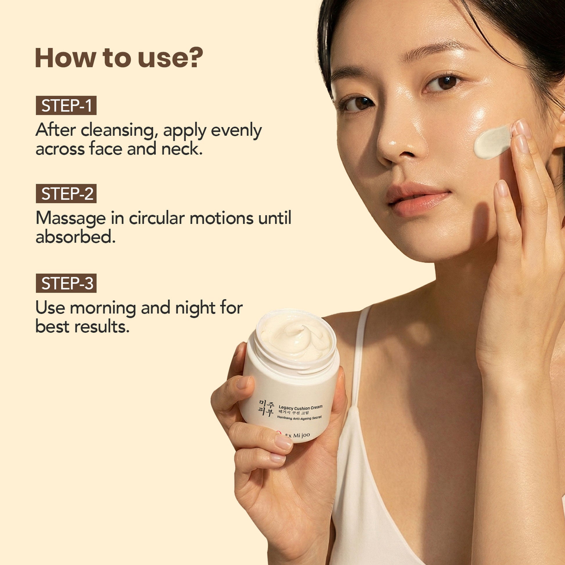 O3+ Mijoo Korea Legacy Cushion Cream Rice Moisturizer
