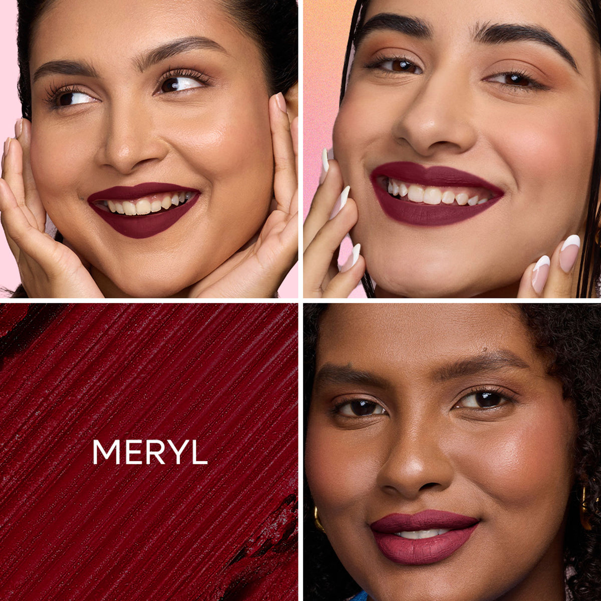 Nykaa Ultra Matte Lipstick in Meryl 23, showcasing a rich, deep lipstick shade from Nykaa Cosmetics.