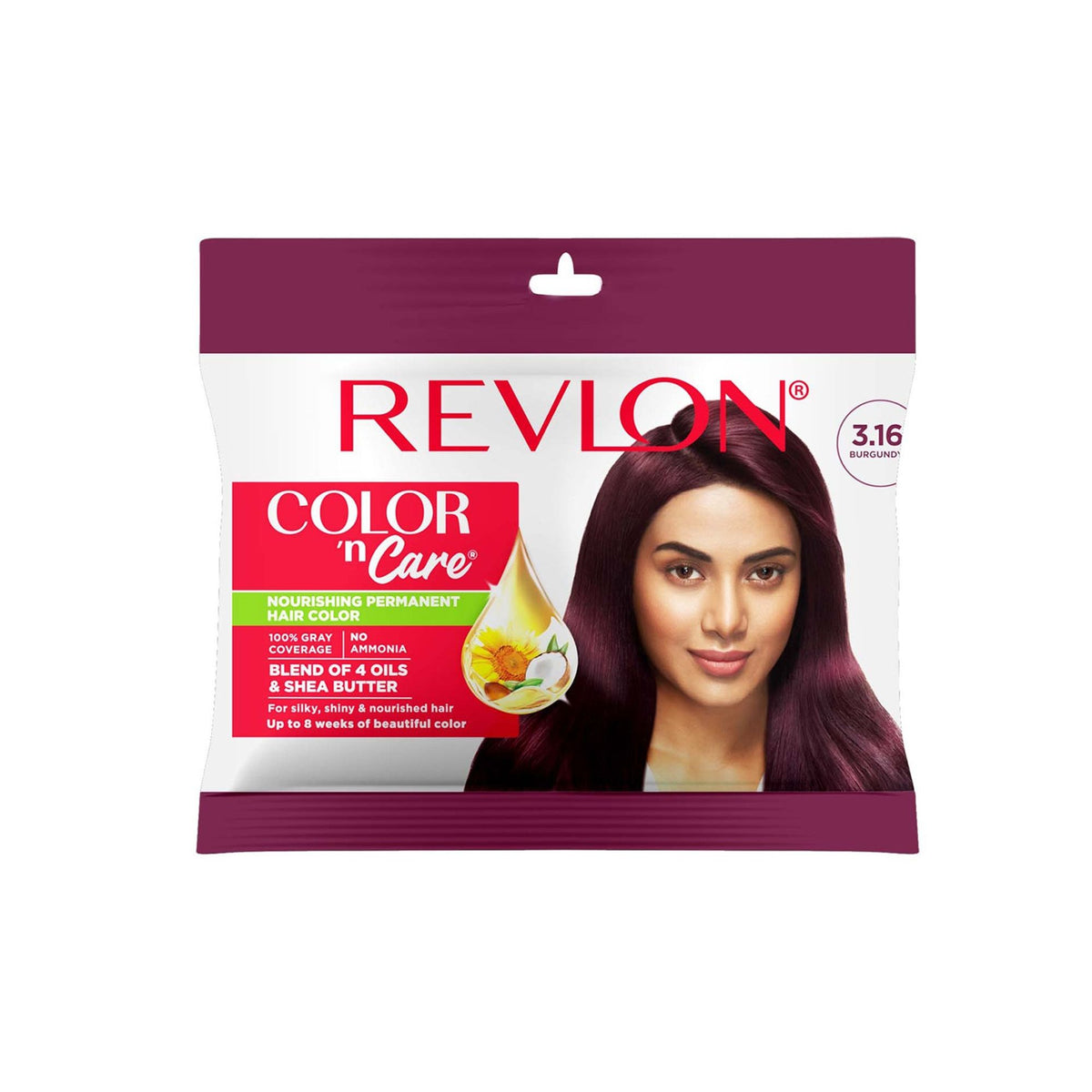 Revlon Color 'n Care Nourishing Permanent Hair Color Sachet - 3.16 Burgundy