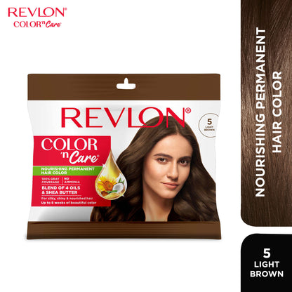 Revlon Color 'n Care Nourishing Permanent Hair Color Sachet - 5 Light Brown