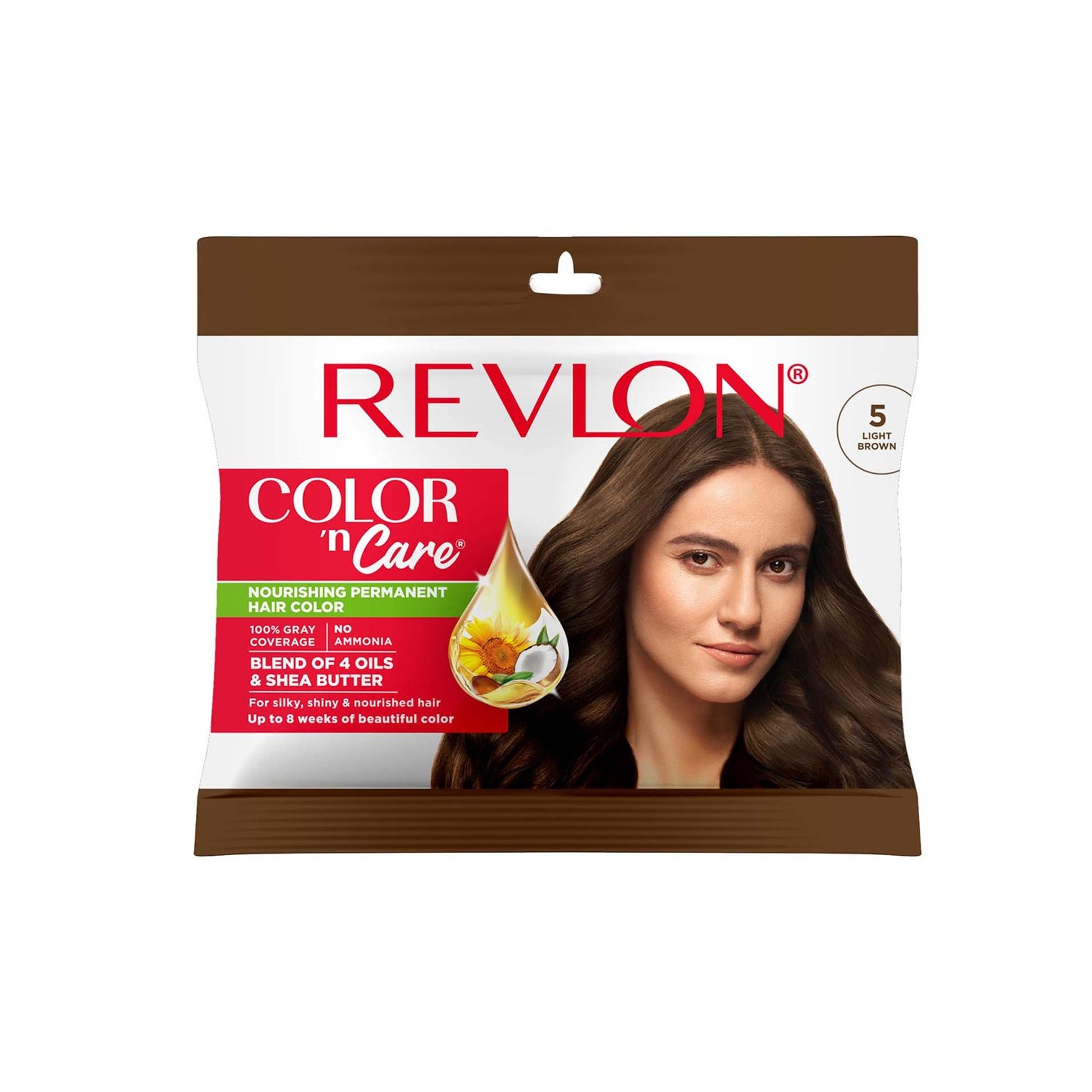 Revlon Color 'n Care Nourishing Permanent Hair Color Sachet - 5 Light Brown