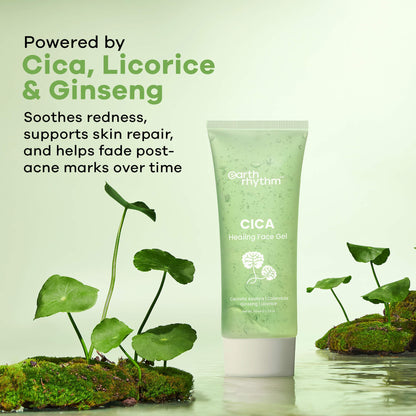 Earth Rhythm Healing Cica Gel, Calms Redness and Fades Acne Scars in 4 Weeks