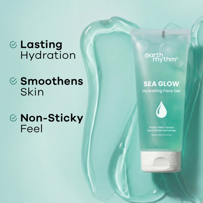 Earth Rhythm Hydrating Sea Glow Gel, 72 Hour Hydration, Oil Free and Lightweight