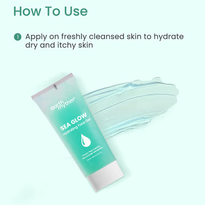 Earth Rhythm Hydrating Sea Glow Gel, 72 Hour Hydration, Oil Free and Lightweight