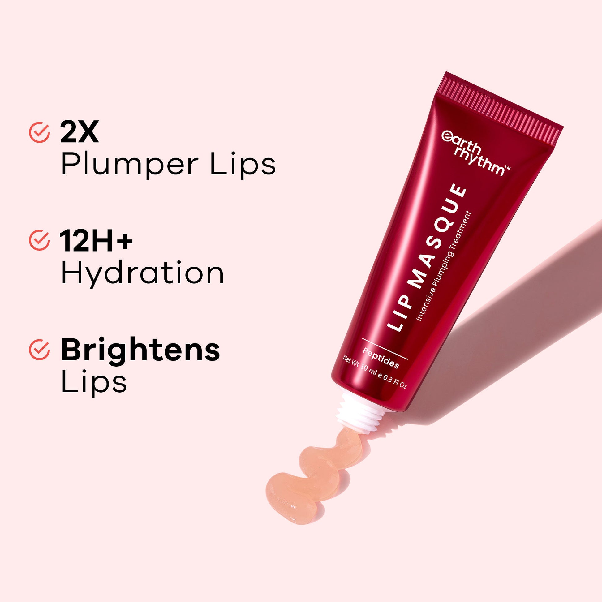Earth Rhythm Lip Masque With Peptide, Overnight Damage Repair Mask and Seals Hydration
