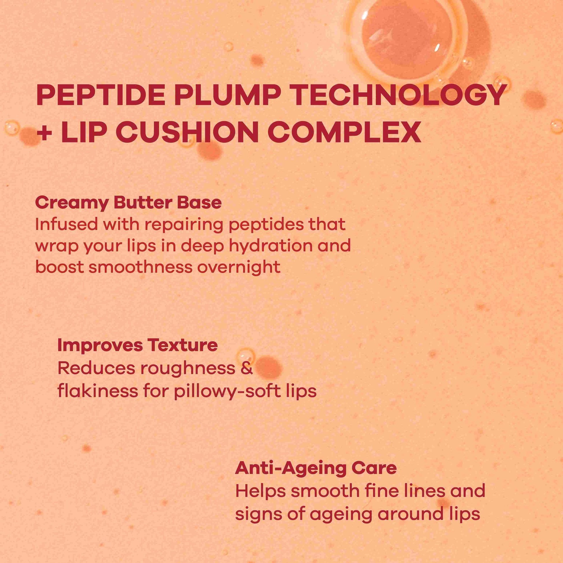 Earth Rhythm Lip Masque With Peptide, Overnight Damage Repair Mask and Seals Hydration