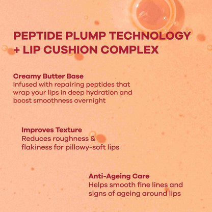 Earth Rhythm Lip Masque With Peptide, Overnight Damage Repair Mask and Seals Hydration