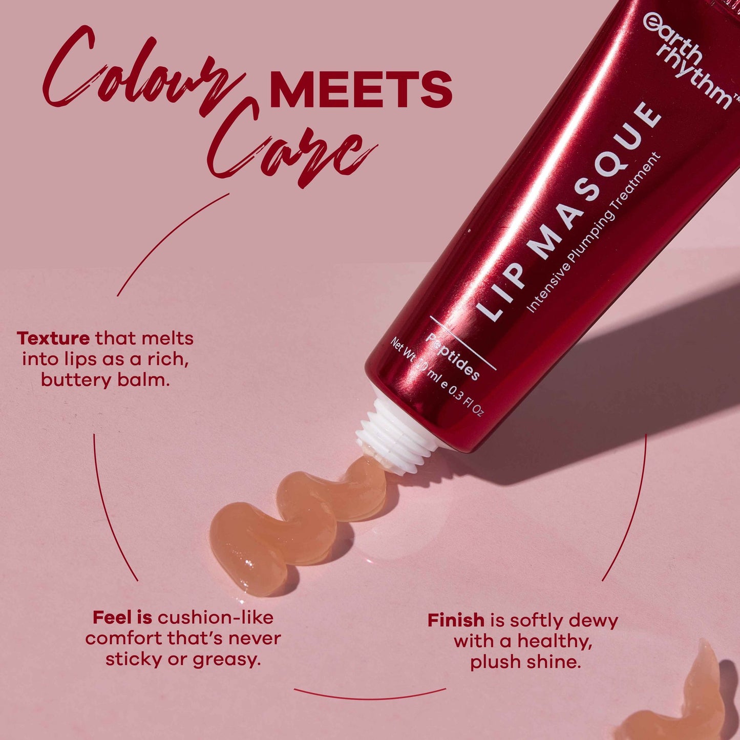 Earth Rhythm Lip Masque With Peptide, Overnight Damage Repair Mask and Seals Hydration