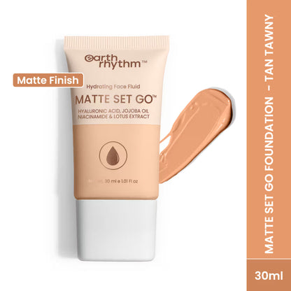 Earth Rhythm Hydrating Matte Set Go Face Fluid Foundation SPF 30 & PA++++ - Tan Tawny