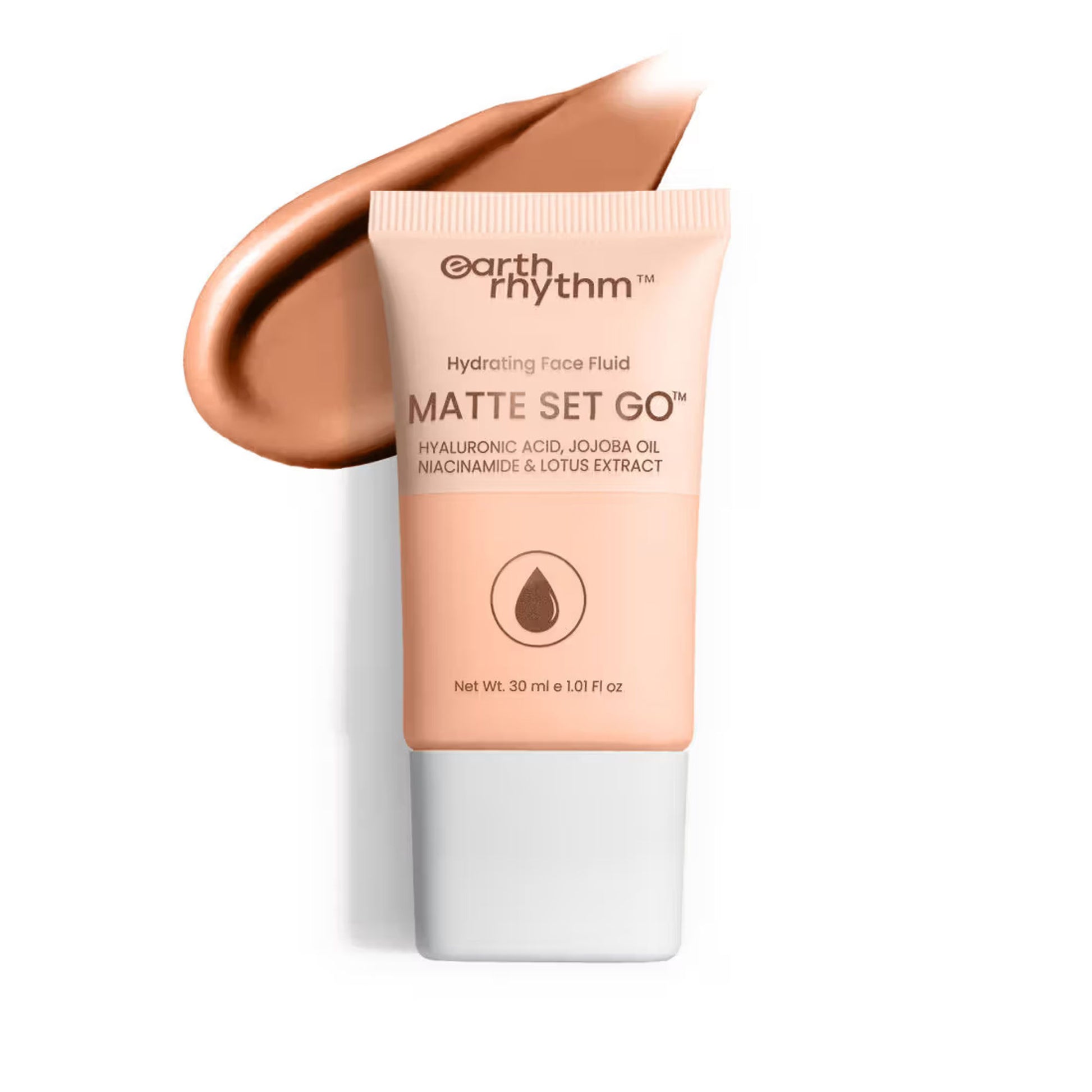 Earth Rhythm Hydrating Matte Set Go Face Fluid Foundation SPF 30 & PA++++ - Tan Tawny