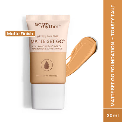Earth Rhythm Hydrating Matte Set Go Face Fluid Foundation SPF 30 & PA++++ - Toasty Taut