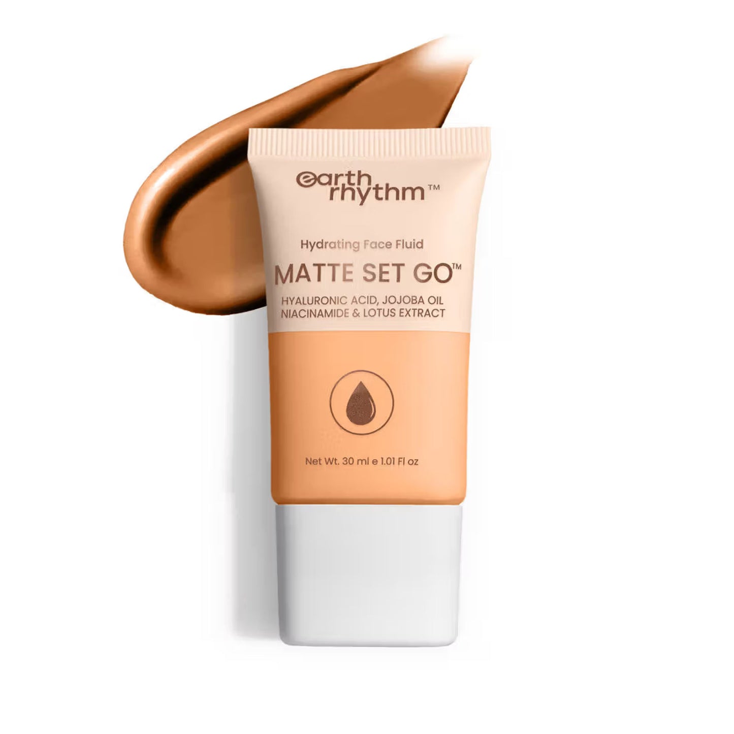 Earth Rhythm Hydrating Matte Set Go Face Fluid Foundation SPF 30 & PA++++ - Toasty Taut
