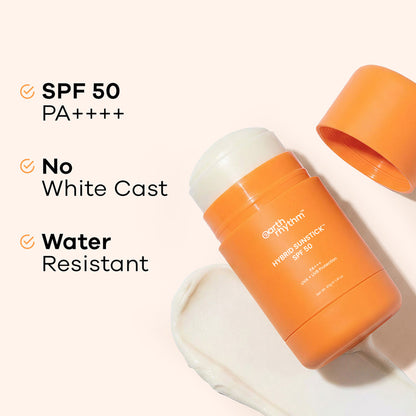 Earth Rhythm Sunstick SPF 50 Hybrid Sunscreen, PA+++, UVA+UVB Protection