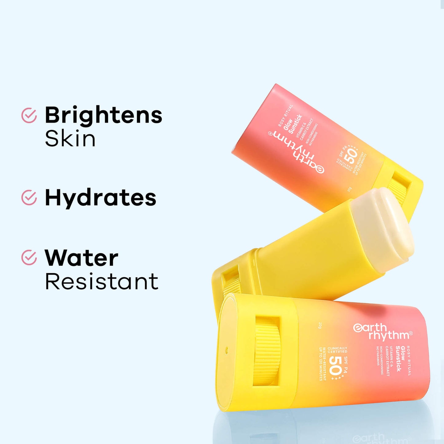 Earth Rhythm Aqua Surge Hydrating Sunstick SPF 60 PA++++ - Glow Surge