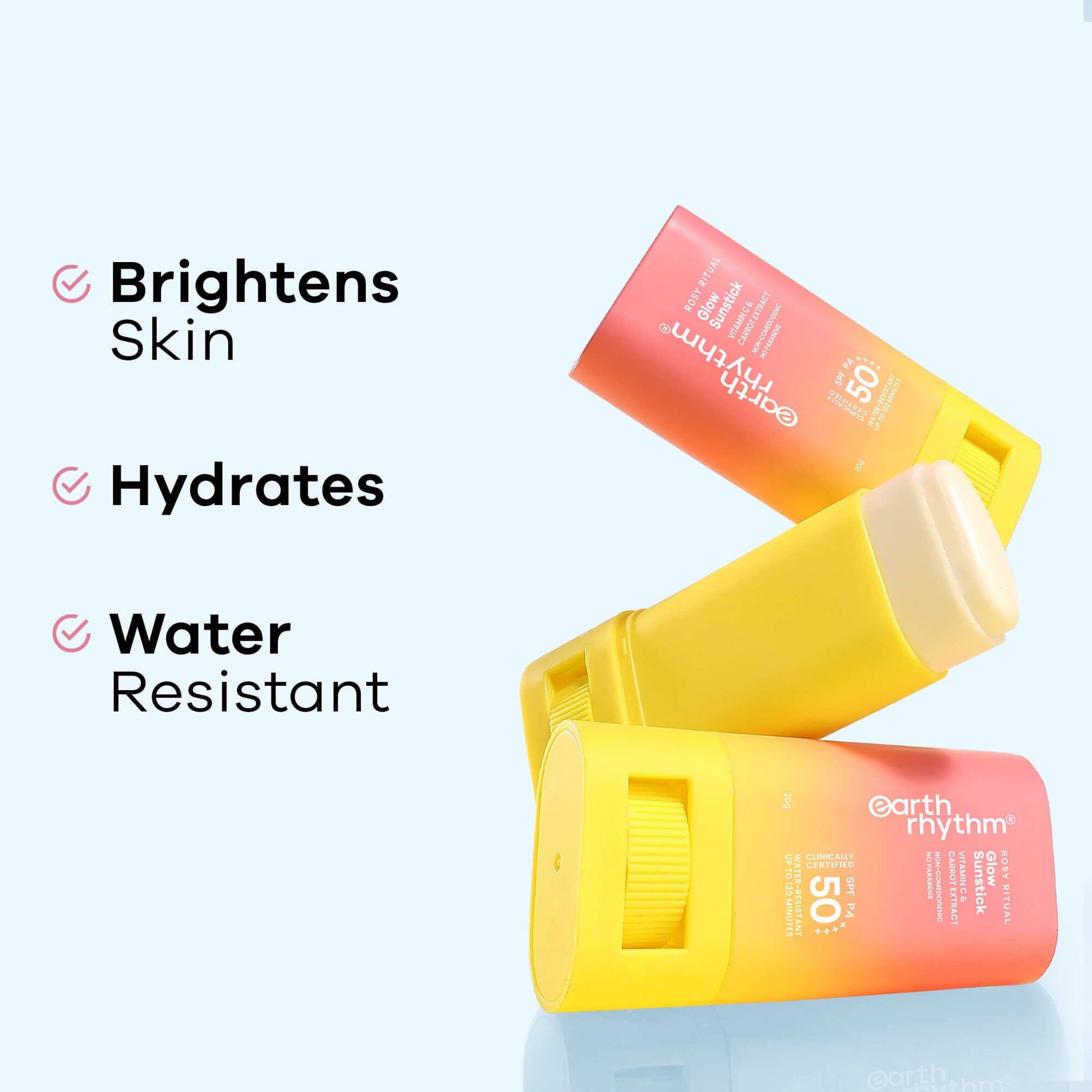 Earth Rhythm Aqua Surge Hydrating Sunstick SPF 60 PA++++ - Glow Surge