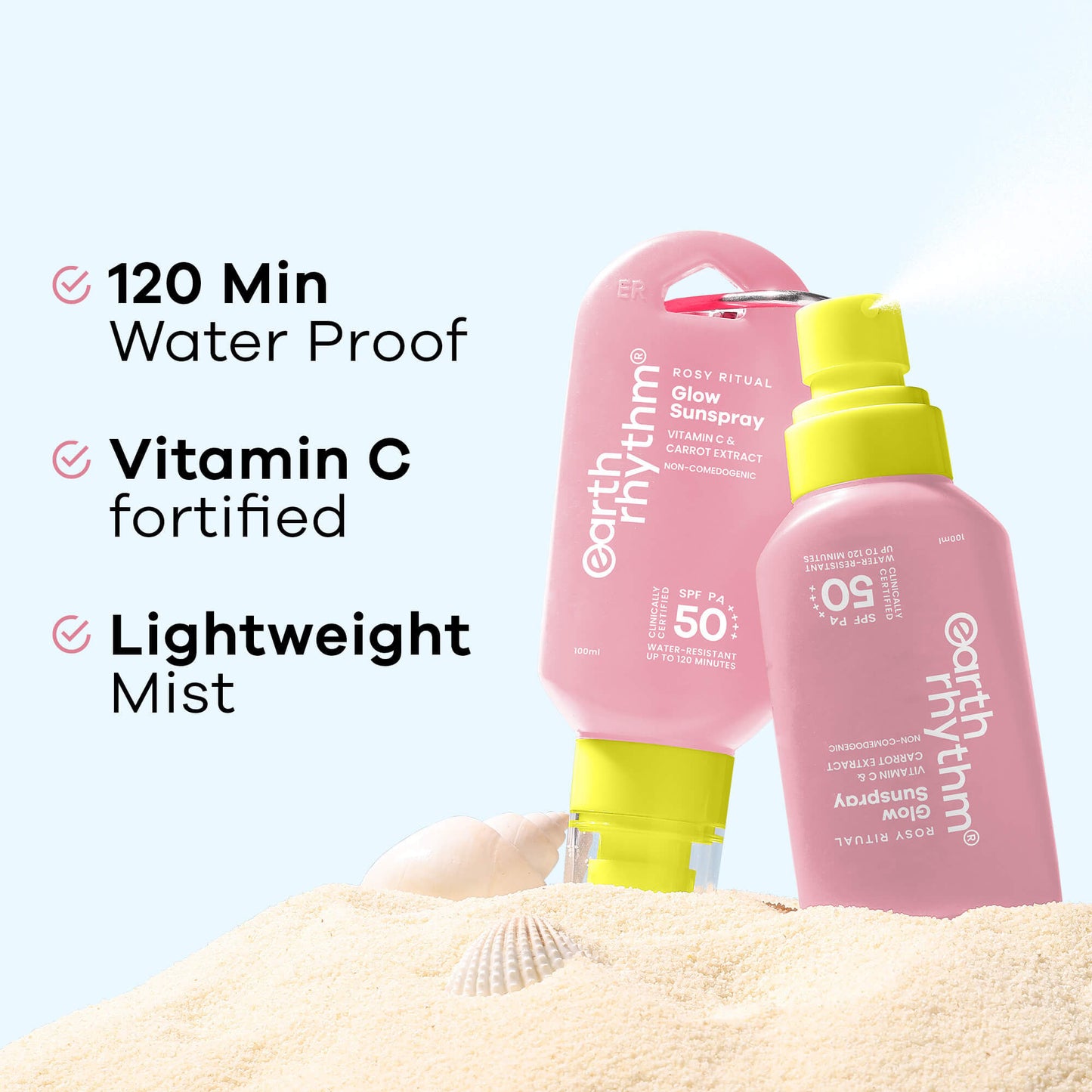 Earth Rhythm Glow Surge Sunscreen Spray SPF 50