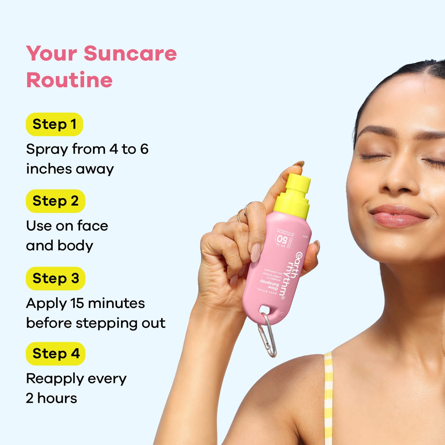 Earth Rhythm Glow Surge Sunscreen Spray SPF 50