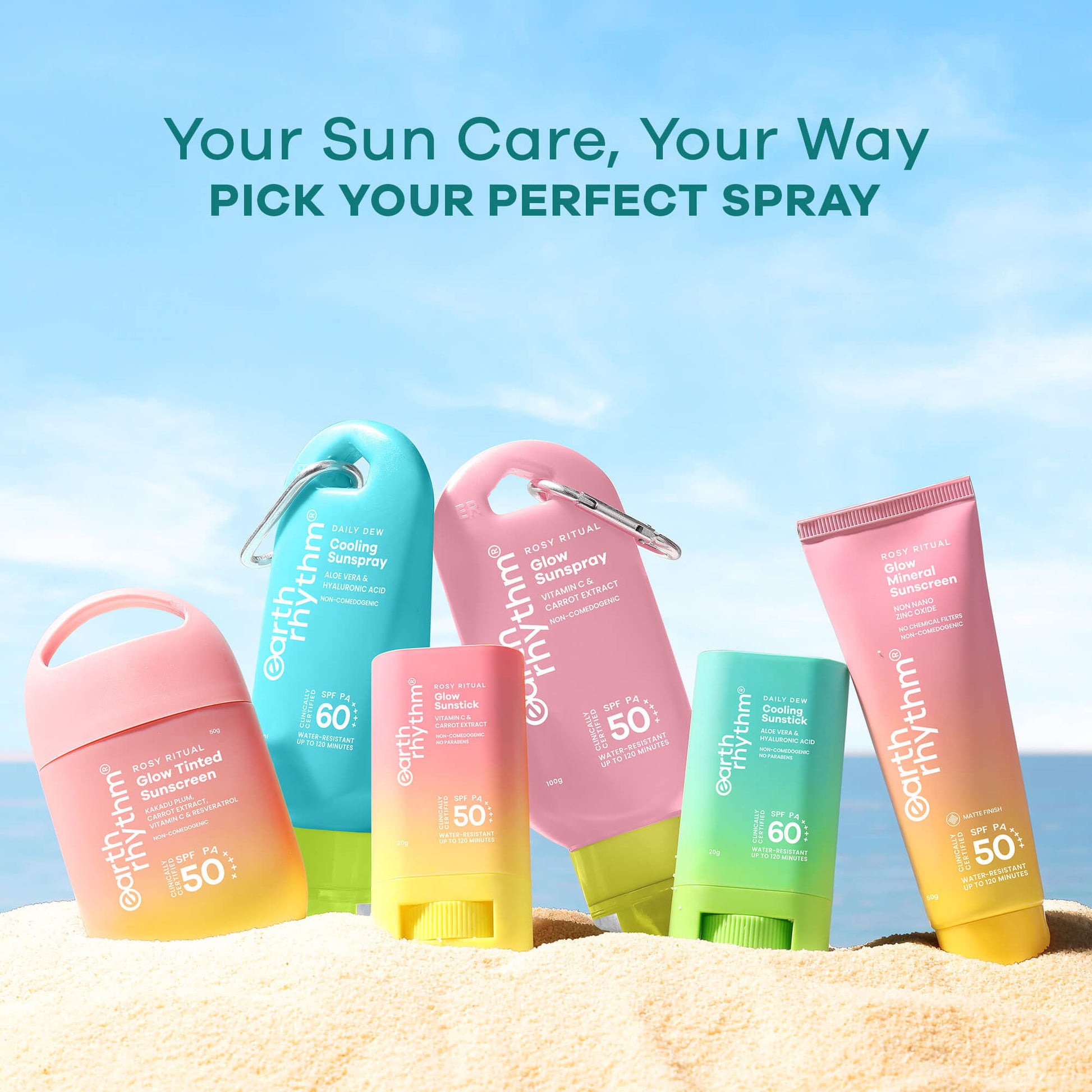 Earth Rhythm Aqua Surge Sunscreen Spray SPF 50