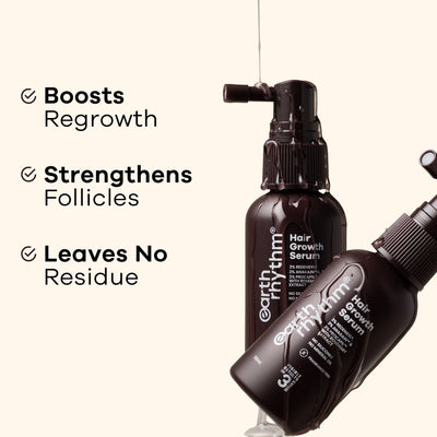 Earth Rhythm Hair Growth Serum with 3% Redensyl, 2% Anagain & 3% Procapil Visible Results in 3 Weeks