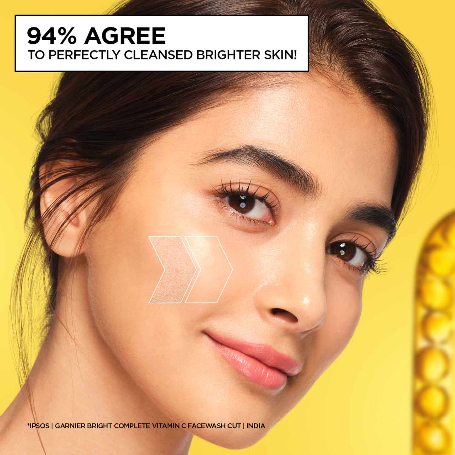 Garnier Vitamin C Face Wash for Brighter Skin Cleanses Skin & Removes Impurities
