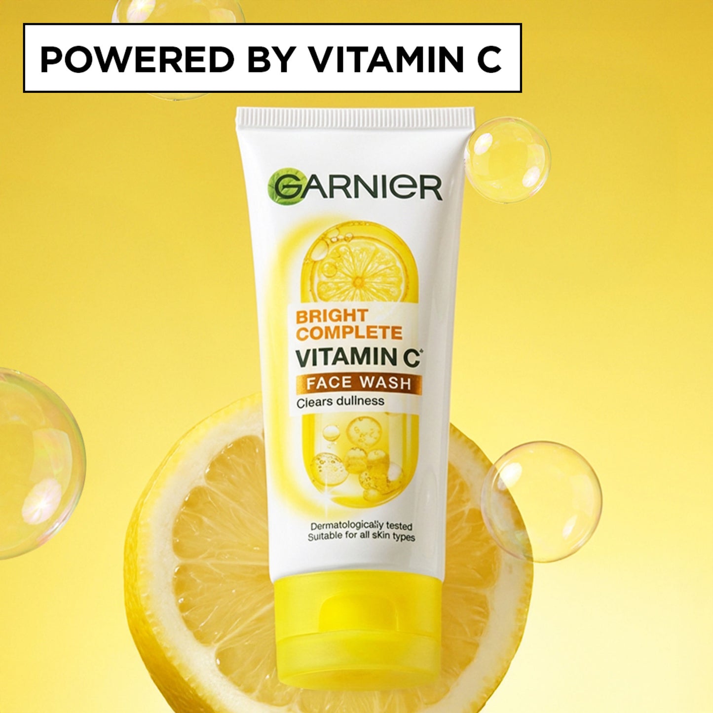 Garnier Vitamin C Face Wash for Brighter Skin Cleanses Skin & Removes Impurities