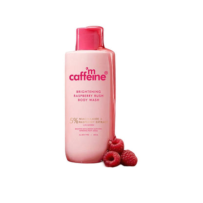 MCaffeine Brightening Body Wash 5% Niacinamide & Raspberry Boosts Glow, 5% Glycerine Softens Skin