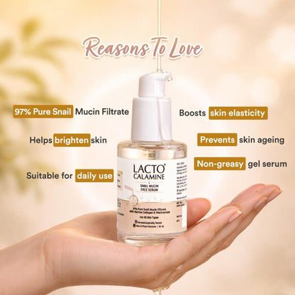 Lacto Calamine 97% Pure Snail Mucin Face Serum