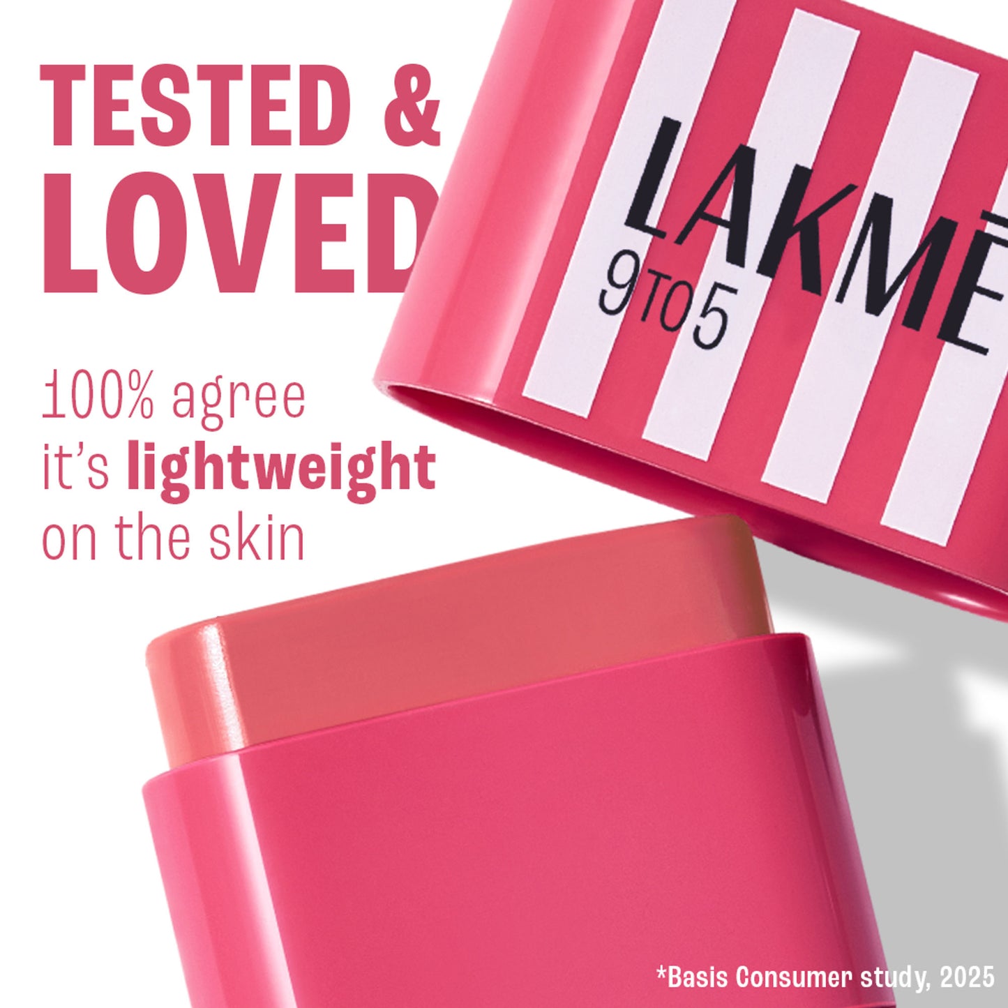 Lakme 9to5 Hya Beach Edit Blush, SPF 30, Creamy Texture, Dewy Finish - Weekend Flush