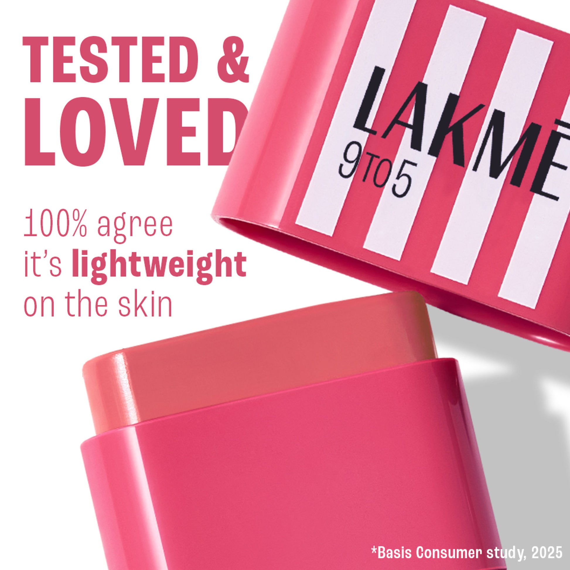 Lakme 9to5 Hya Beach Edit Blush, SPF 30, Creamy Texture, Dewy Finish - Weekend Flush