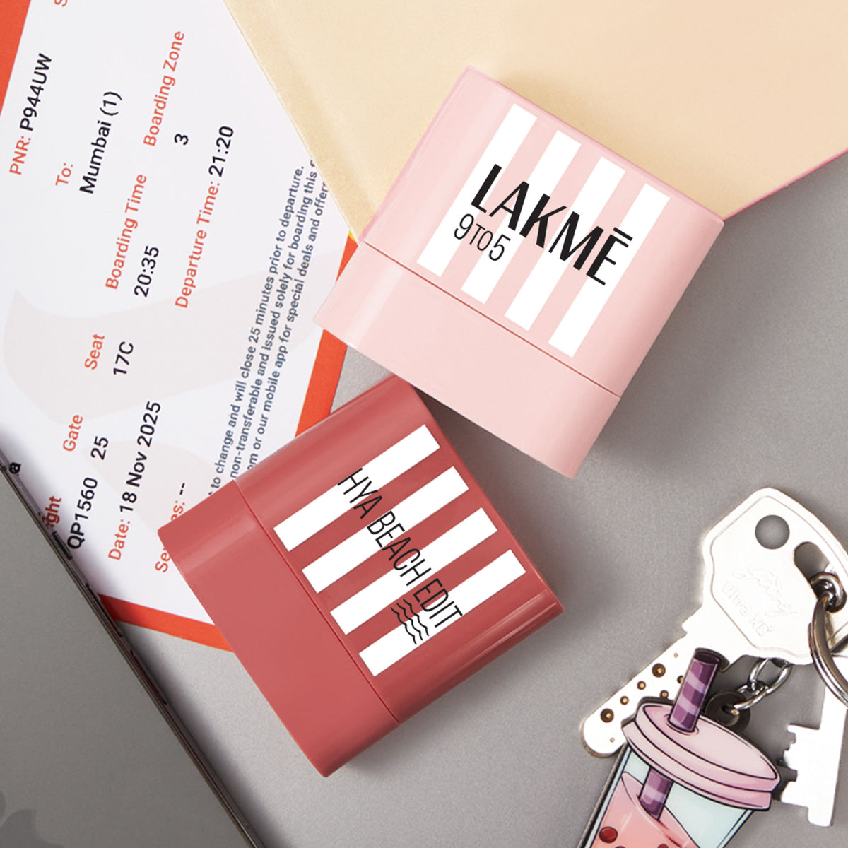 Lakme 9to5 Hya Beach Edit Blush, SPF 30, Creamy Texture, Dewy Finish - Golden Getaway
