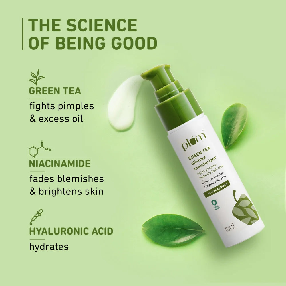 Plum Goodness Green Tea Oil-Free Moisturizer For Oily & Acne-Prone Skin