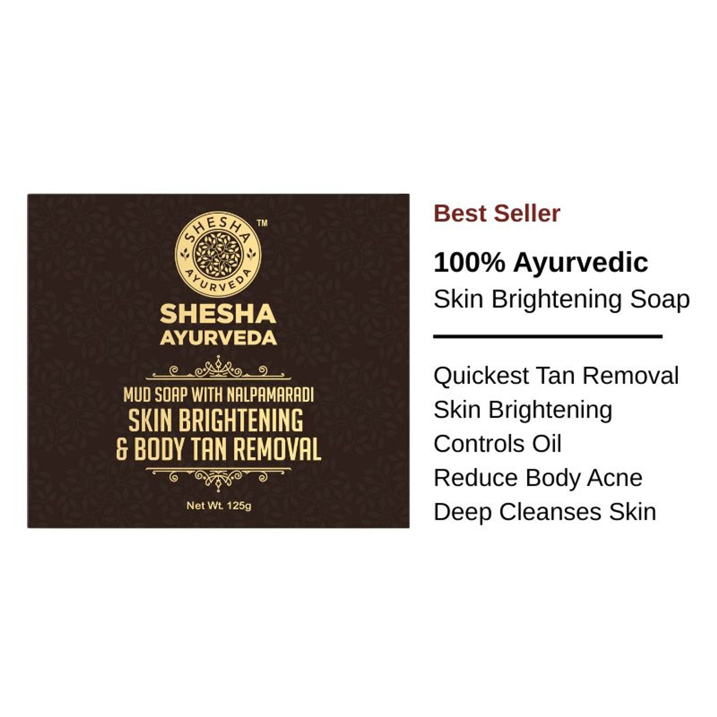 Shesha Ayurveda Mud Soap With Nalpamaradi