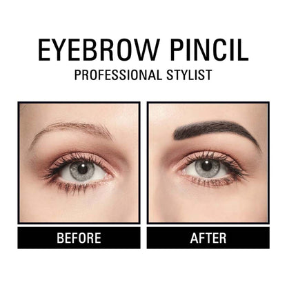 Matt look Long Lasting Formula Professional Stylist Eyebrow Pencil - Black
