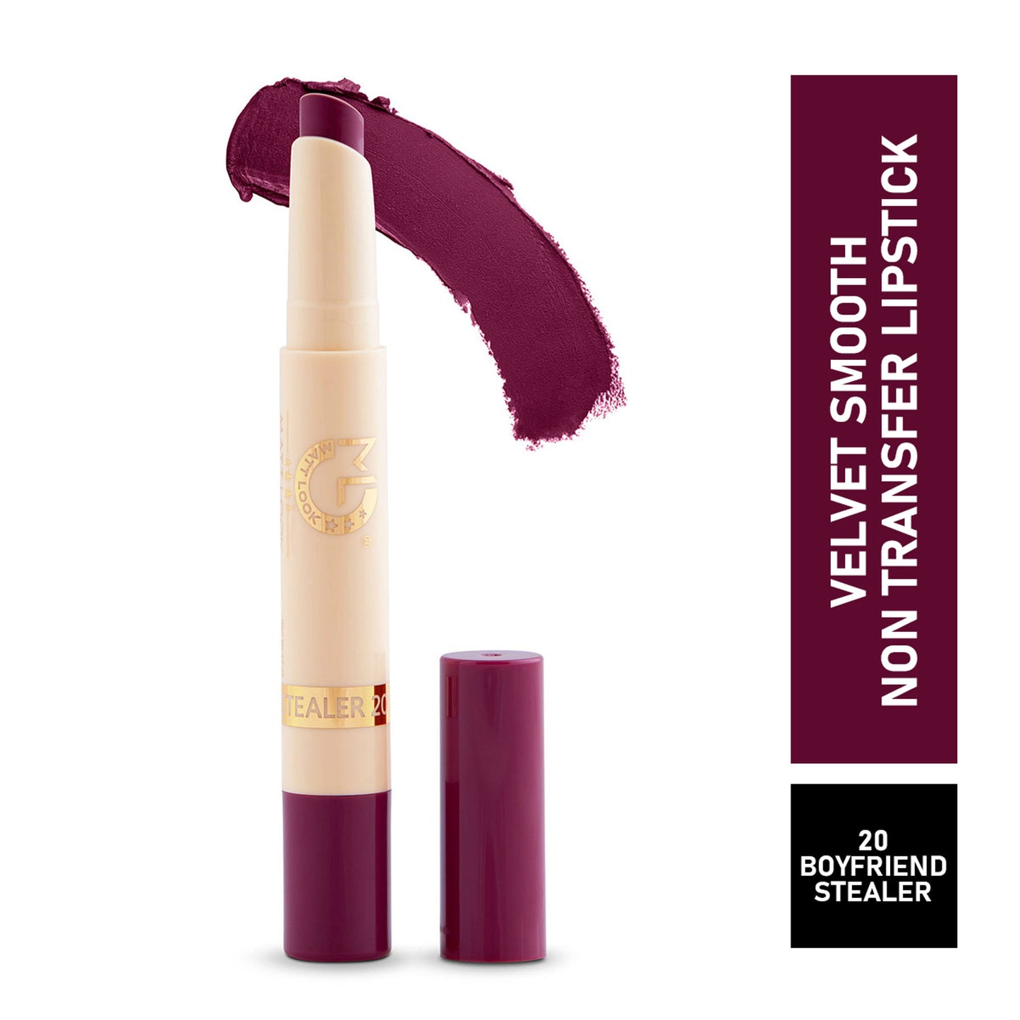 Matt look Velvet Smooth Non Transfer Lipstick - Boyfriend Stealer