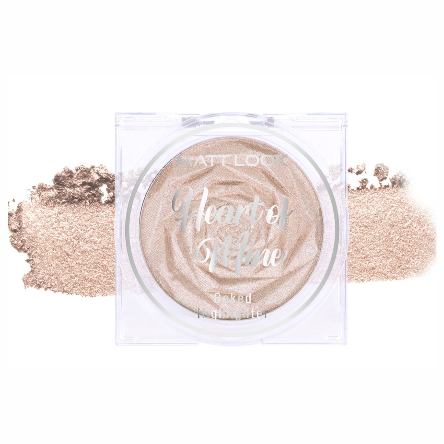 Matt look Heart Of Mine Baked Highlighter - 01 Dream Light