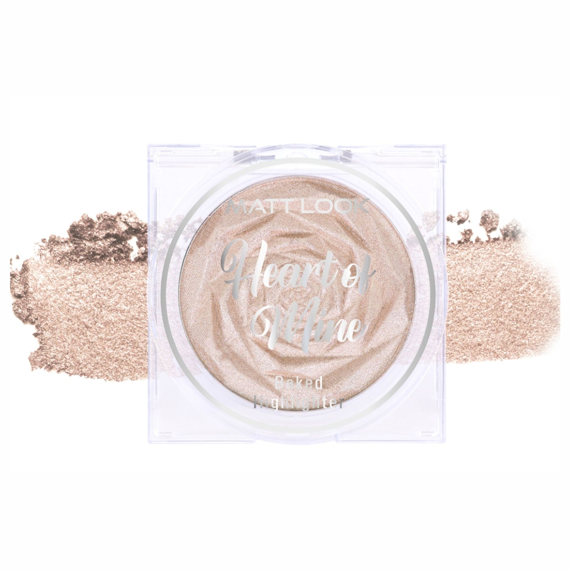 Matt look Heart Of Mine Baked Highlighter - 01 Dream Light