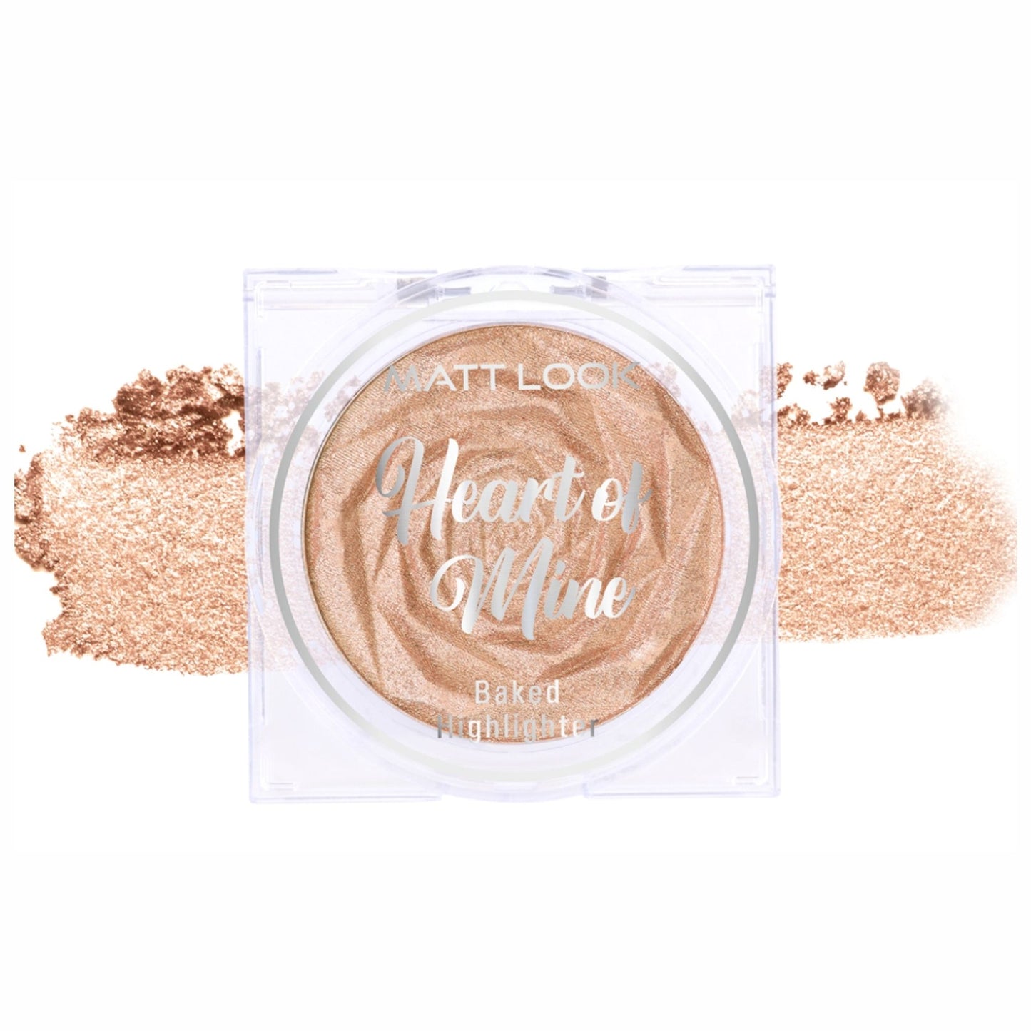 Matt look Heart Of Mine Baked Highlighter - 03 Blossom Glow