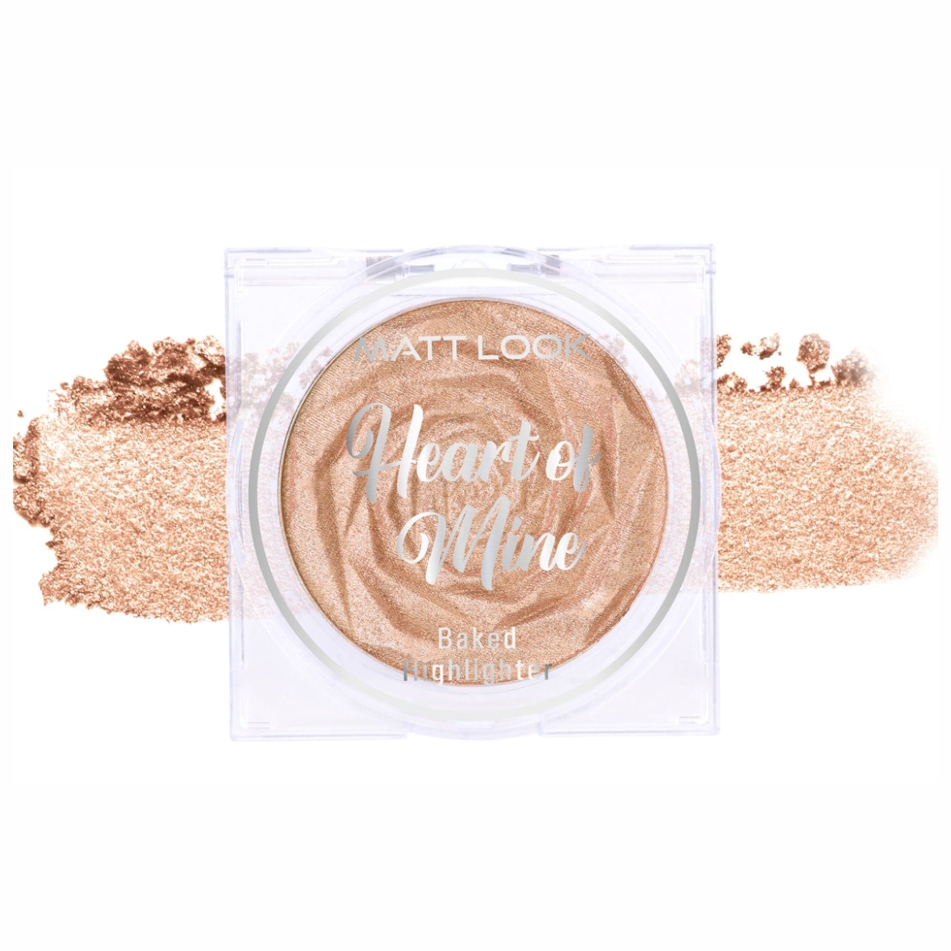 Matt look Heart Of Mine Baked Highlighter - 03 Blossom Glow