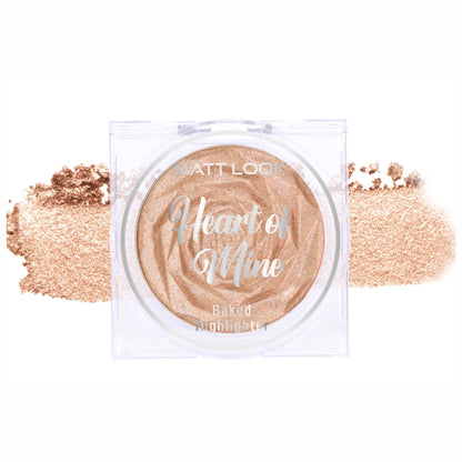 Matt look Heart Of Mine Baked Highlighter - 03 Blossom Glow
