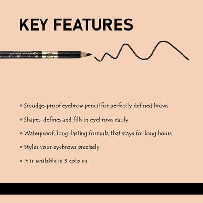 Matt look Long Lasting Formula Professional Stylist Eyebrow Pencil - 05 Soft Brown