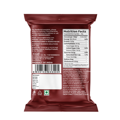 Farmley Date bites pack of 18- All Flavors
