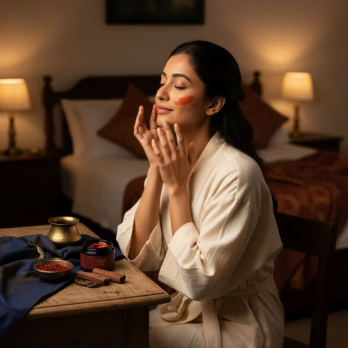 Shesha Ayurveda Red Sandalwood Skin Brightening & Night Repair Cream
