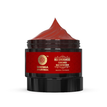 Shesha Ayurveda Red Sandalwood Skin Brightening & Night Repair Cream