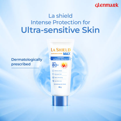 La Shield Max SPF 80+ PA++++ Intense Sun Protection Sunscreen Lotion