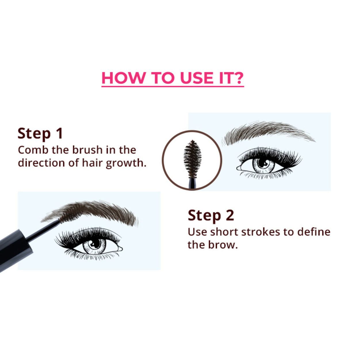 Nykaa Oh My Brow! Eyebrow Mascara - Sirius Brown