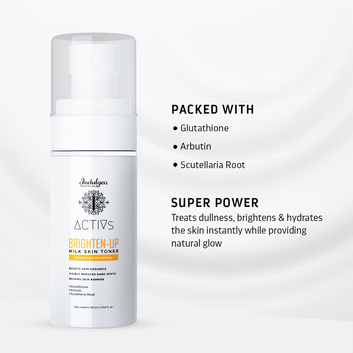 Indulgeo Essentials Brighten-Up Milk Skin Toner