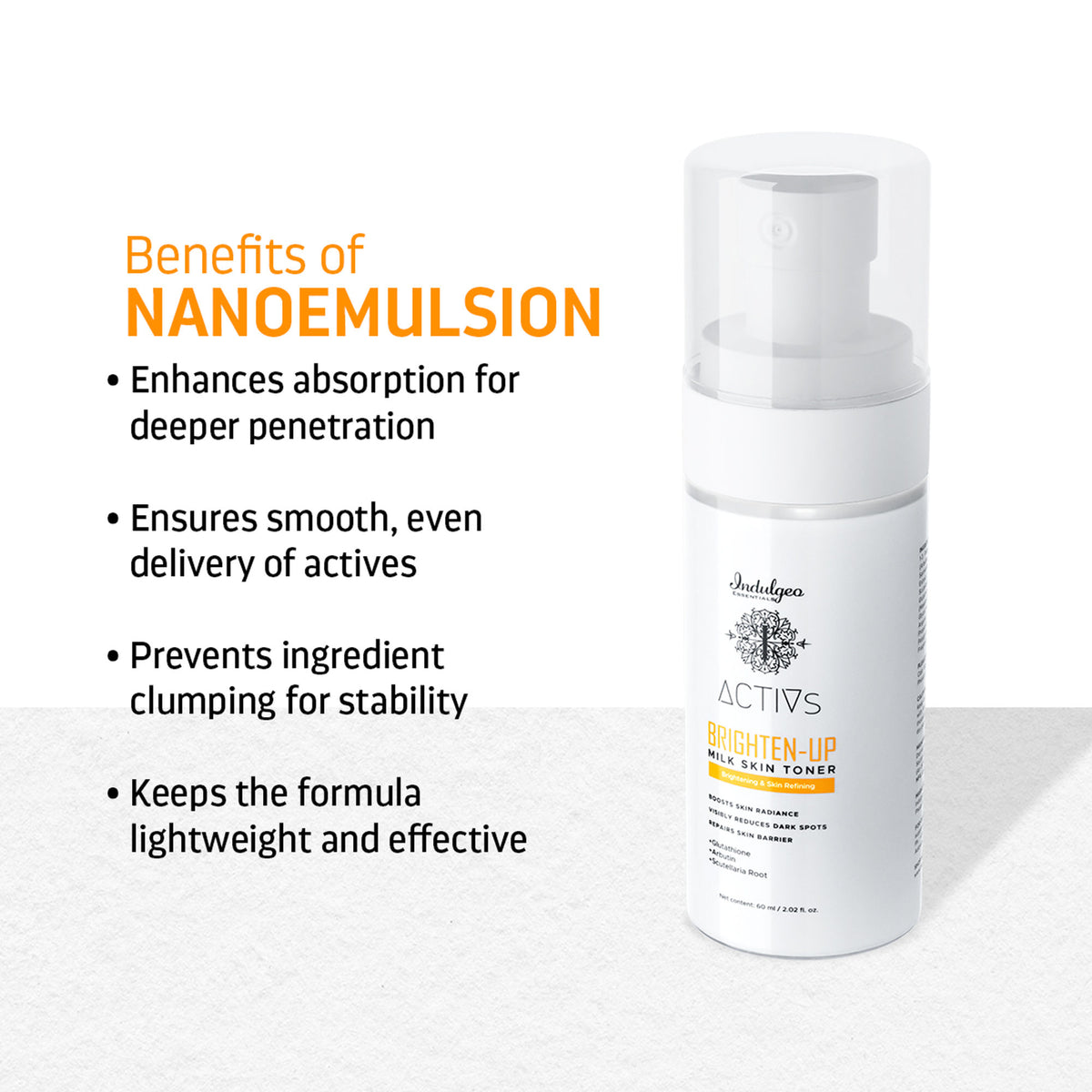 Indulgeo Essentials Brighten-Up Milk Skin Toner
